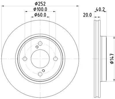 Oferta De Temporada Disco de freno HELLA 8DD 355 132-051